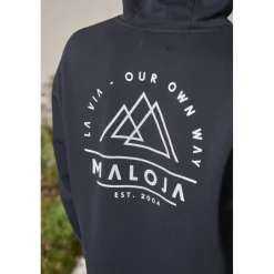 T-Shirts & Tops < Maloja Dro. Organic weat Hoodie Heren - haded white 1148