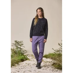 Maloja PerdonigM. Flanellen Sweatshirt Dames - deep black leafflower 1192