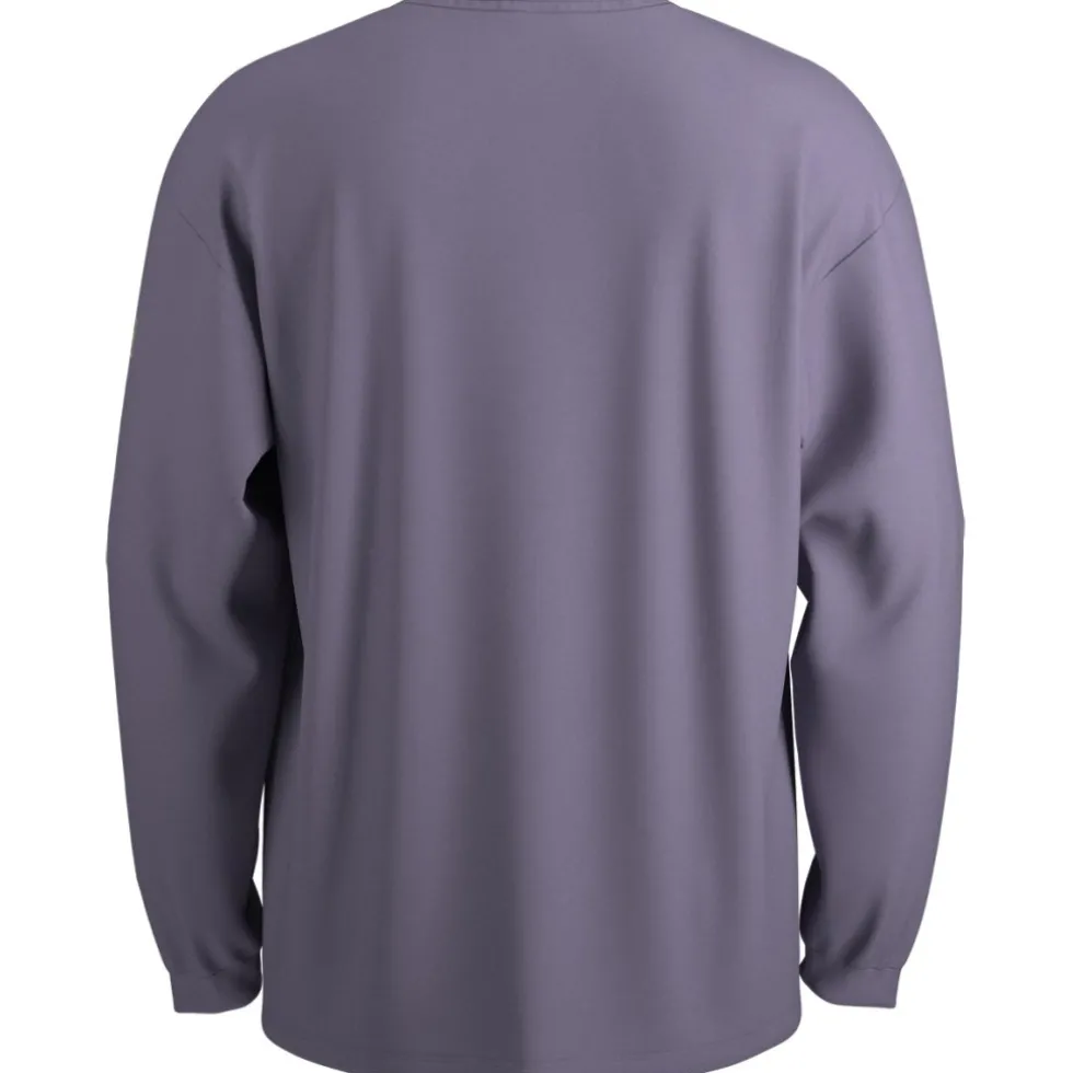 Maloja SaccaroM. Heavy Organic Cotton Longsleeve Heren - shaded purple 8988