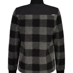 Jassen & Vesten < Maloja Coldrano. Adventure Wollen Ja Heren - deep black check 8857