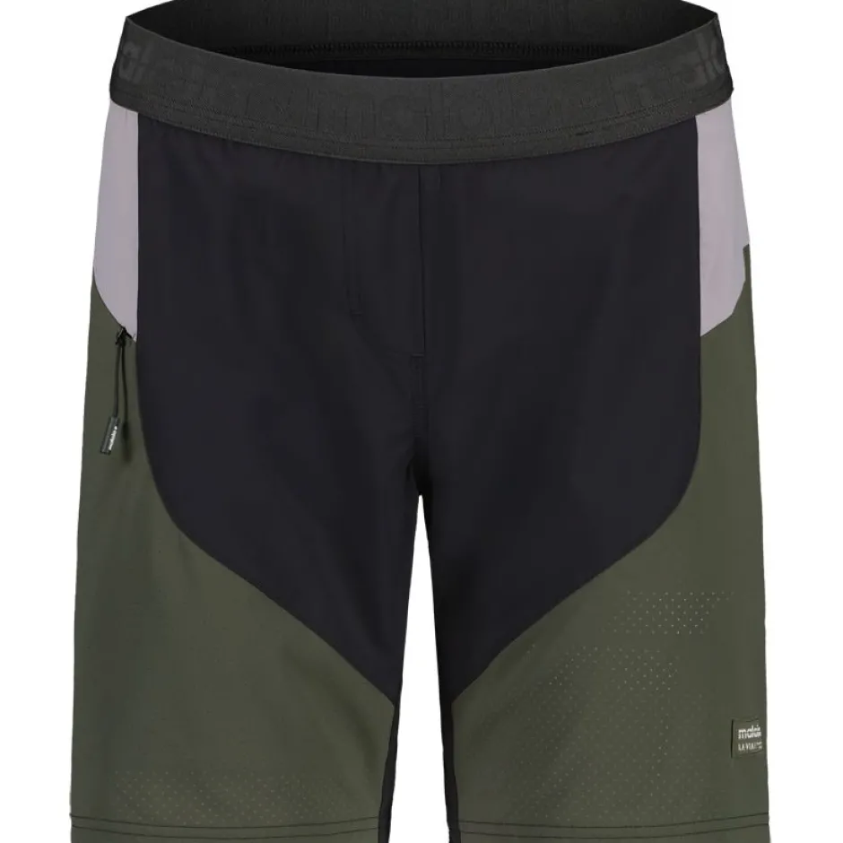 Mtb-Shorts < Maloja FaneM. Gravel hort Dame - deep black multi 8862