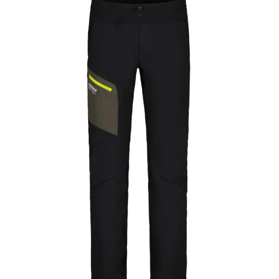 Broeken & Rokken < Maloja MarcusM. Nordic Hybrid Softshell Broek Heren - Regular - deep black multi 8862