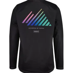 Maloja PfeifferkogelM. Dirt Shirt met Lange Mouwen Heren - deep black papermountains 1274