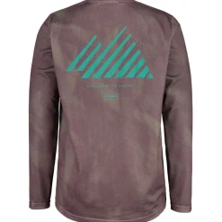Maloja PfeifferkogelM. Dirt Shirt met Lange Mouwen Heren - stormy lilac papermountains 1273