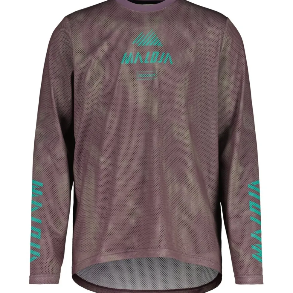 Maloja PfeifferkogelM. Dirt Shirt met Lange Mouwen Heren - stormy lilac papermountains 1273