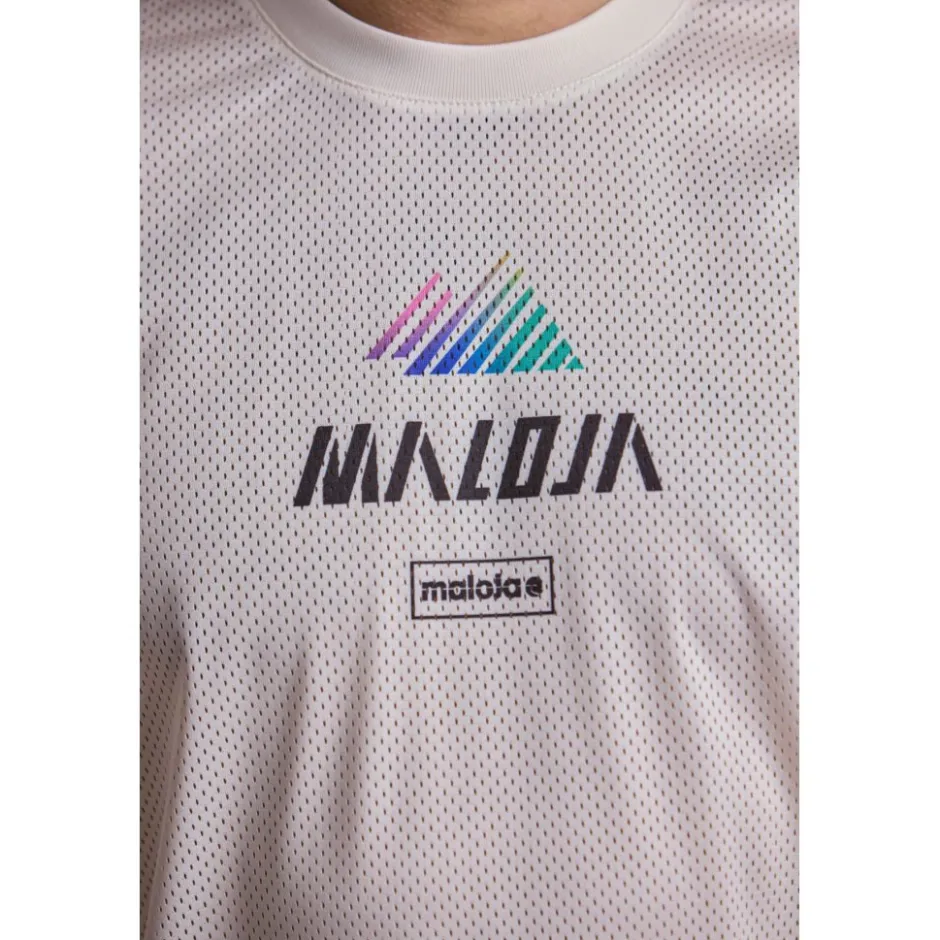 Mtb-Shirts < Maloja Pfeifferkoge. Dirt Shirt et ange ouwen Heren - shaded white 1148