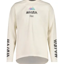 Mtb-Shirts < Maloja Pfeifferkoge. Dirt Shirt et ange ouwen Heren - shaded white 1148