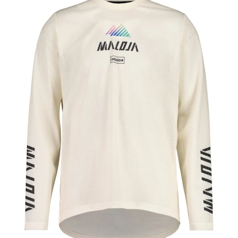 Mtb-Shirts < Maloja Pfeifferkoge. Dirt Shirt et ange ouwen Heren - shaded white 1148