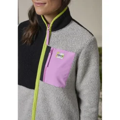 Maloja VallettaM. Mountain Fleece Jas Dames - grey melange multi 8033