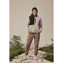 Maloja VallettaM. Mountain Fleece Jas Dames - grey melange multi 8033