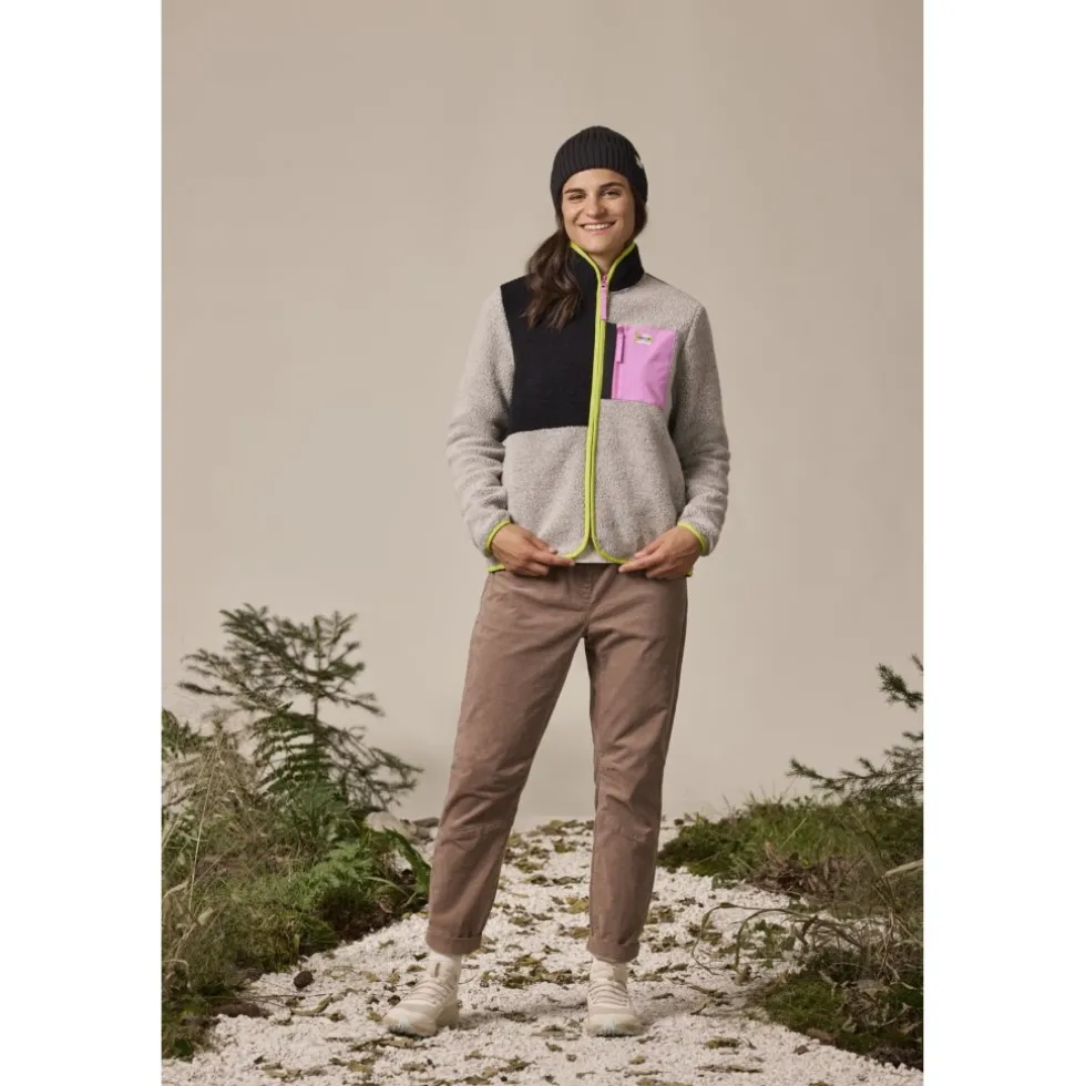 Maloja VallettaM. Mountain Fleece Jas Dames - grey melange multi 8033