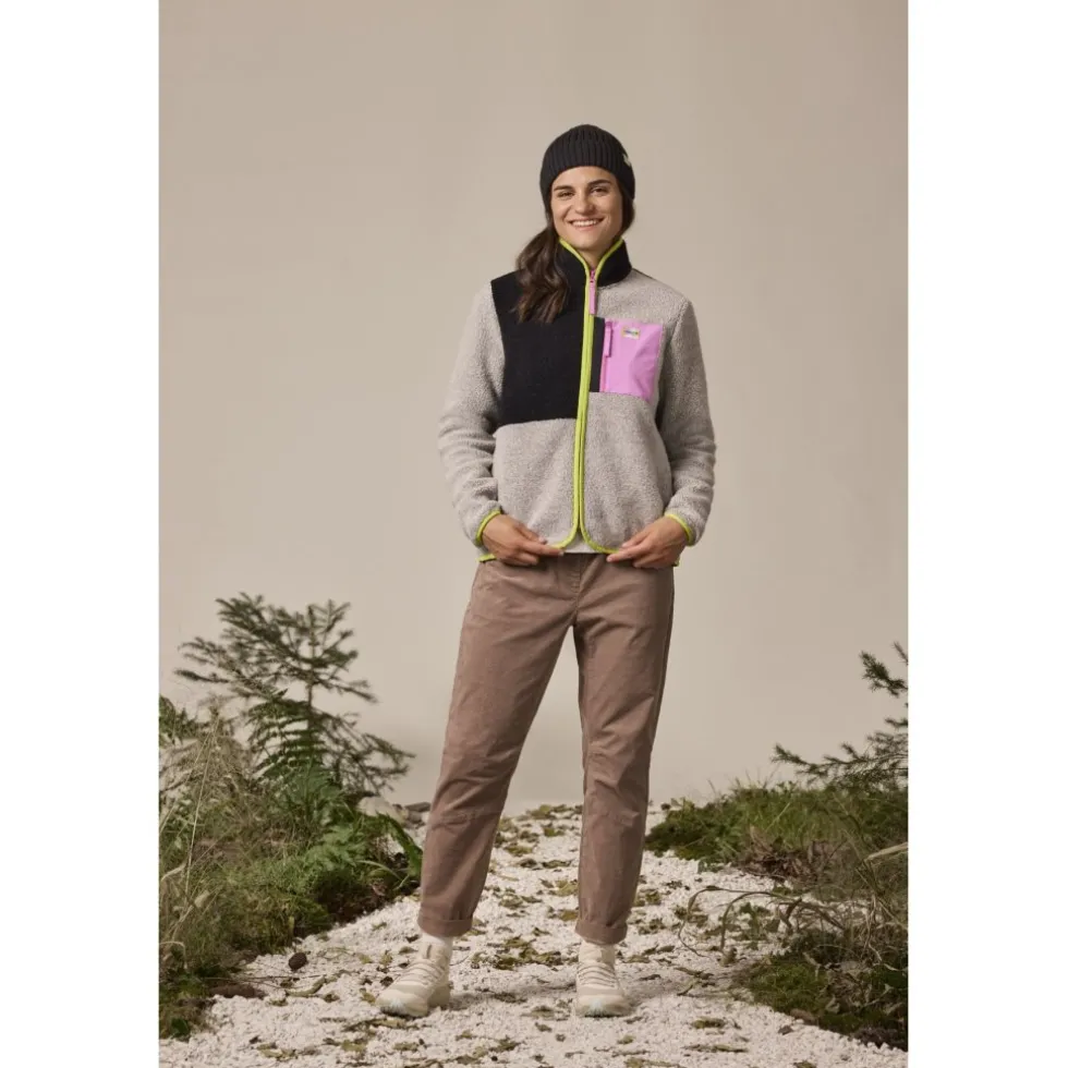 Maloja VallettaM. Mountain Fleece Jas Dames - grey melange multi 8033