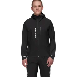 Jassen & Vesten < Mammut Aenergy Trail Running Hardshell Jas met Capuchon Heren - zwart