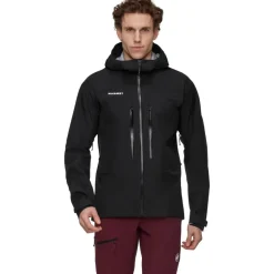 Mammut Taiss Hardshell Jas met Capuchon Heren - zwart