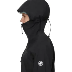 Mammut Taiss Hardshell Jas met Capuchon Heren - zwart