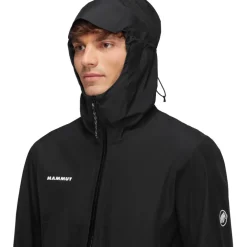 Mammut Treeline Hardshell Jas met Capuchon Heren - zwart