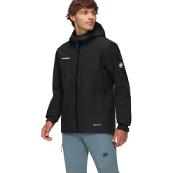 Mammut Treeline Hardshell Jas met Capuchon Heren - zwart