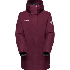 Jassen & Vesten < Mammut Treeline Hardhell Thermoparka met Capuchon Dame - vin
