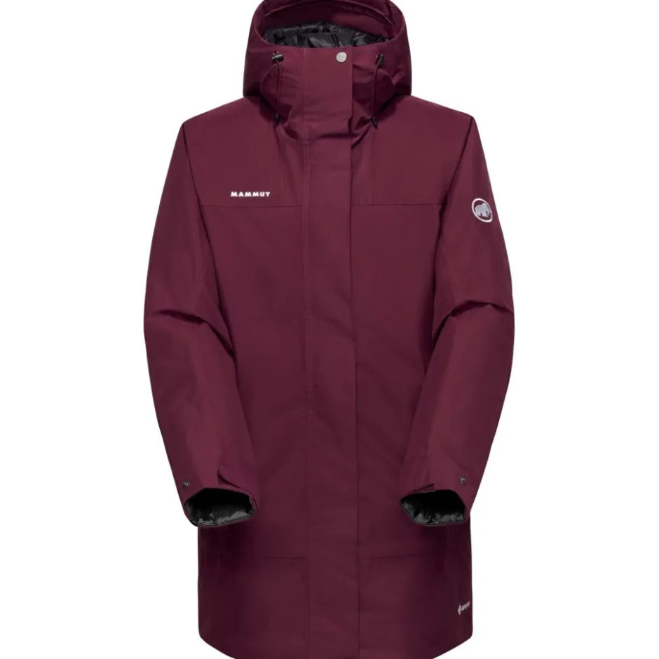 Jassen & Vesten < Mammut Treeline Hardhell Thermoparka met Capuchon Dame - vin