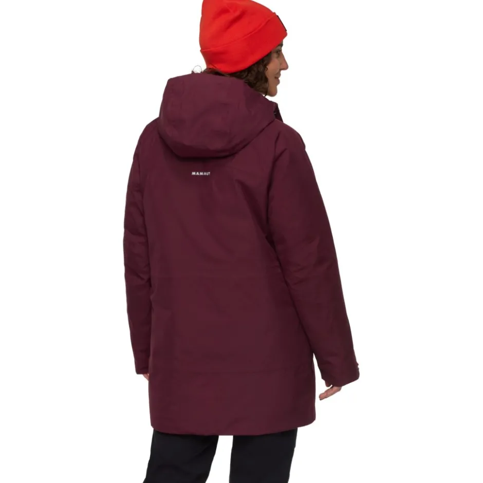 Jassen & Vesten < Mammut Treeline Hardhell Thermoparka met Capuchon Dame - vin