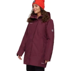 Jassen & Vesten < Mammut Treeline Hardhell Thermoparka met Capuchon Dame - vin