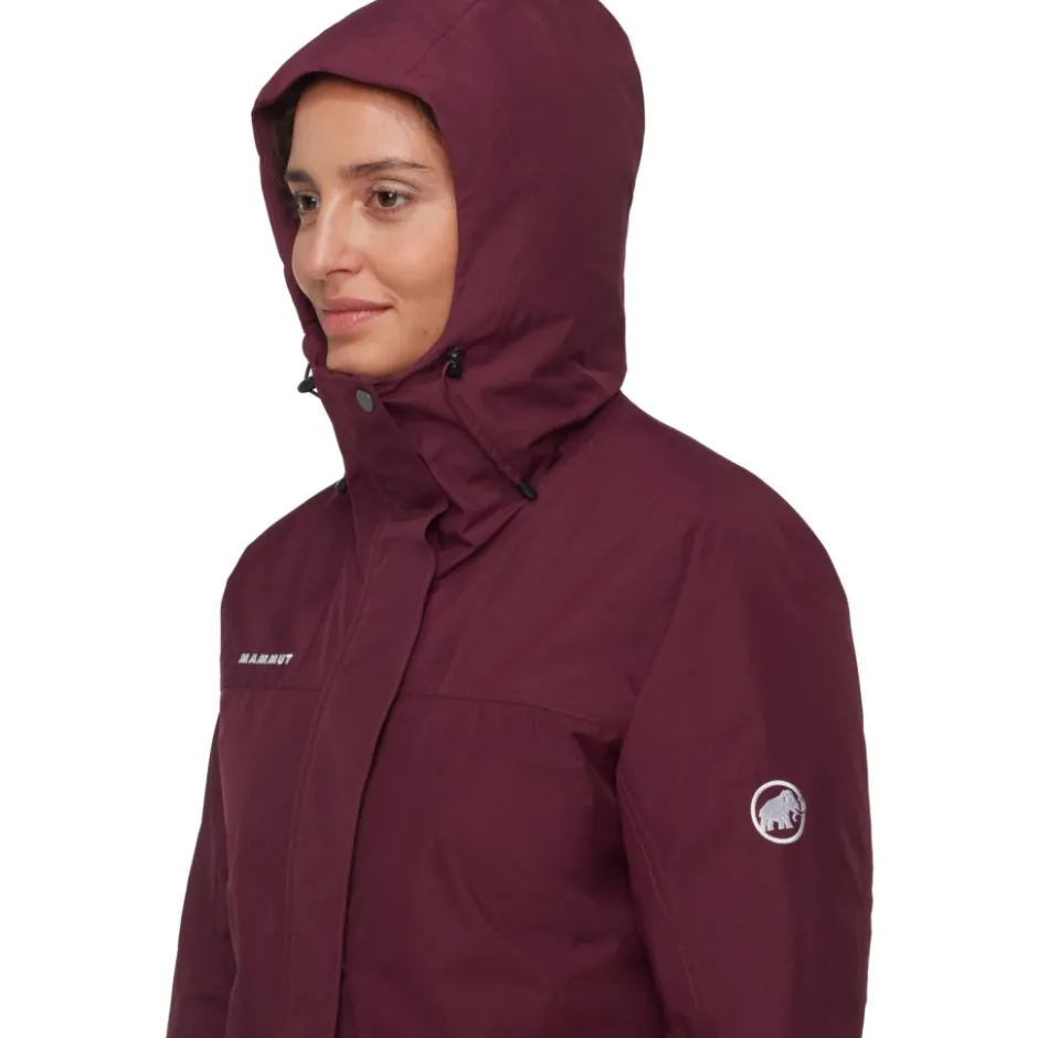 Jassen & Vesten < Mammut Treeline Hardhell Thermoparka met Capuchon Dame - vin