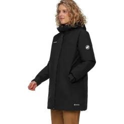 Jassen & Vesten < Mammut Treeine Hardshe Thermoparka met Capuchon Dames - zwart