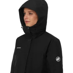 Jassen & Vesten < Mammut Treeine Hardshe Thermoparka met Capuchon Dames - zwart