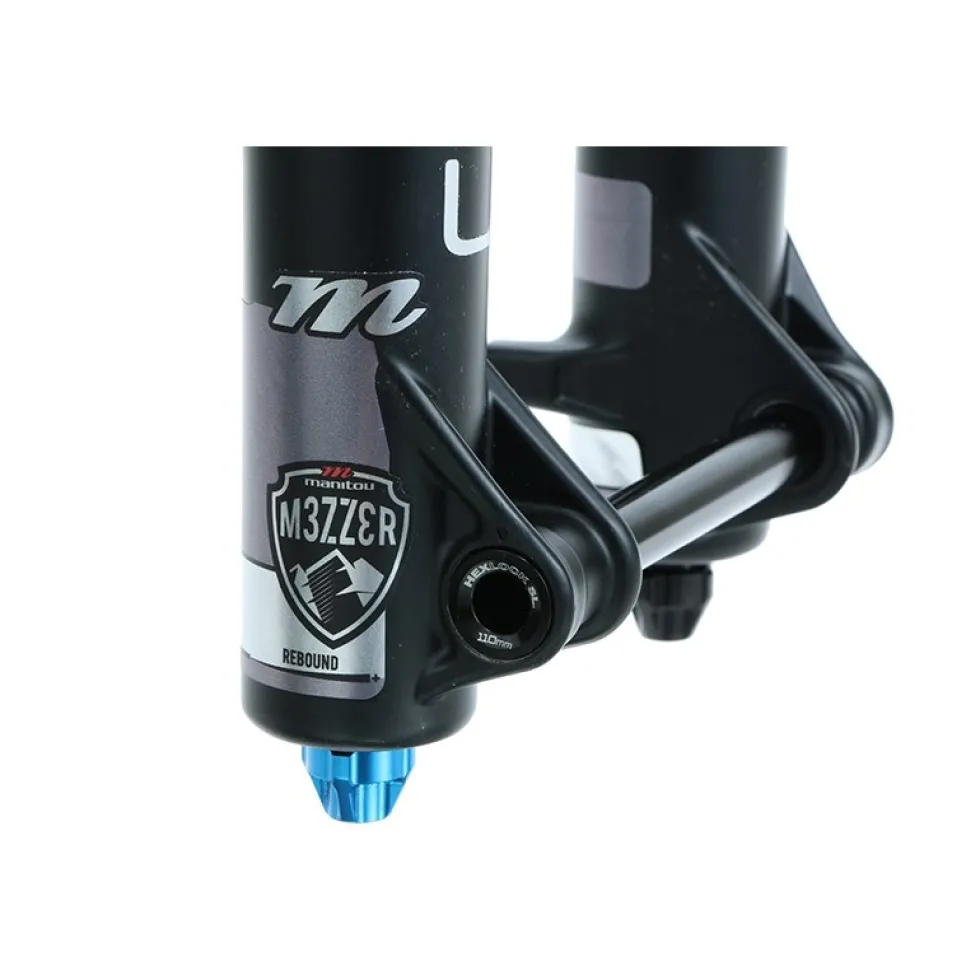 Manitou Mezzer Pro Veervork - 29" - 180mm - Tapered - 44mm Offset - 15x110mm - zwart