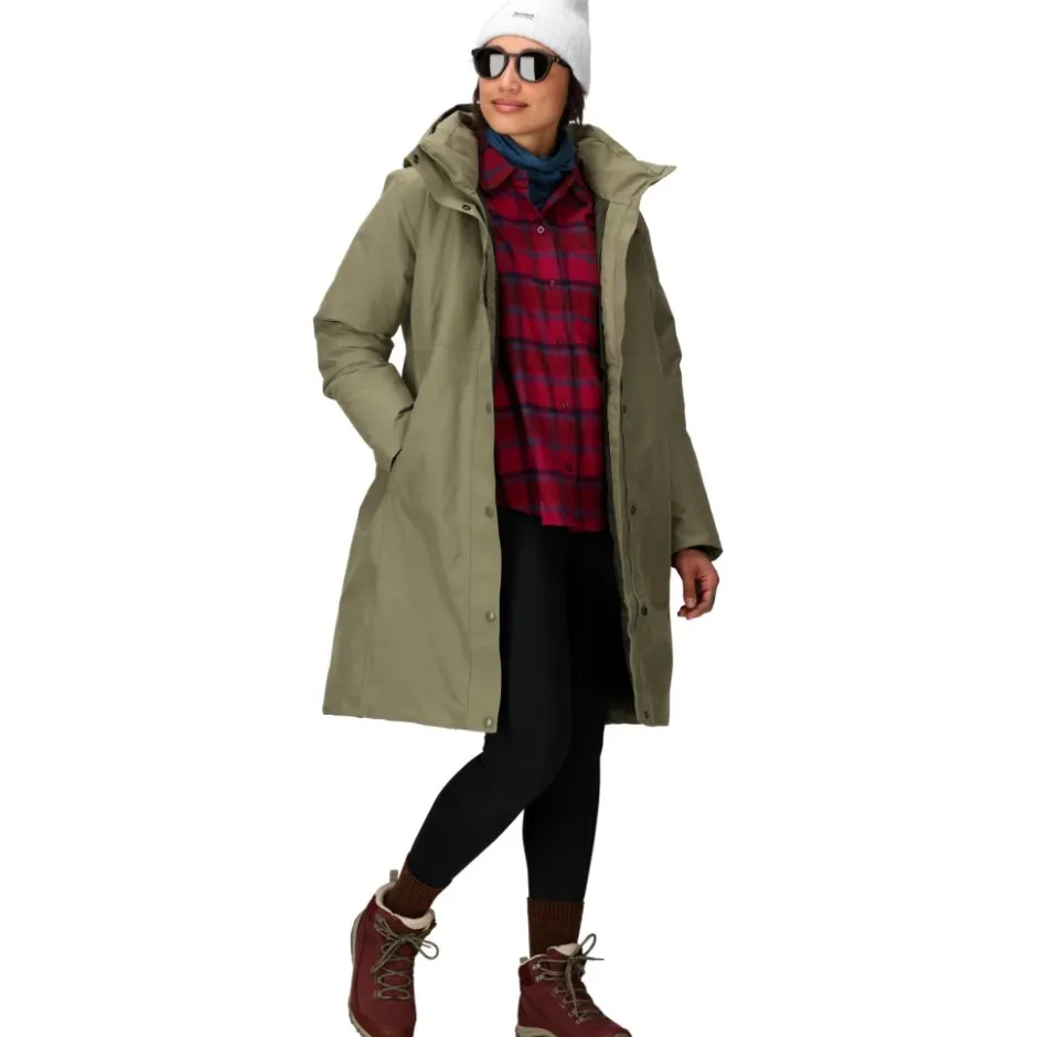 Jacks < Marmot Chelsea Mantel Dames - olive grove