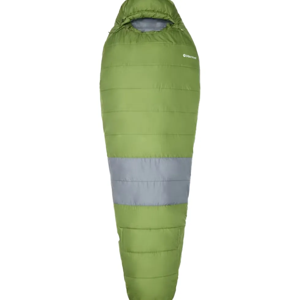 Marmot Trestles Elite Eco 30 Regular Synthetische Vezels Slaapzak - Rits links - foliage/steel onyx