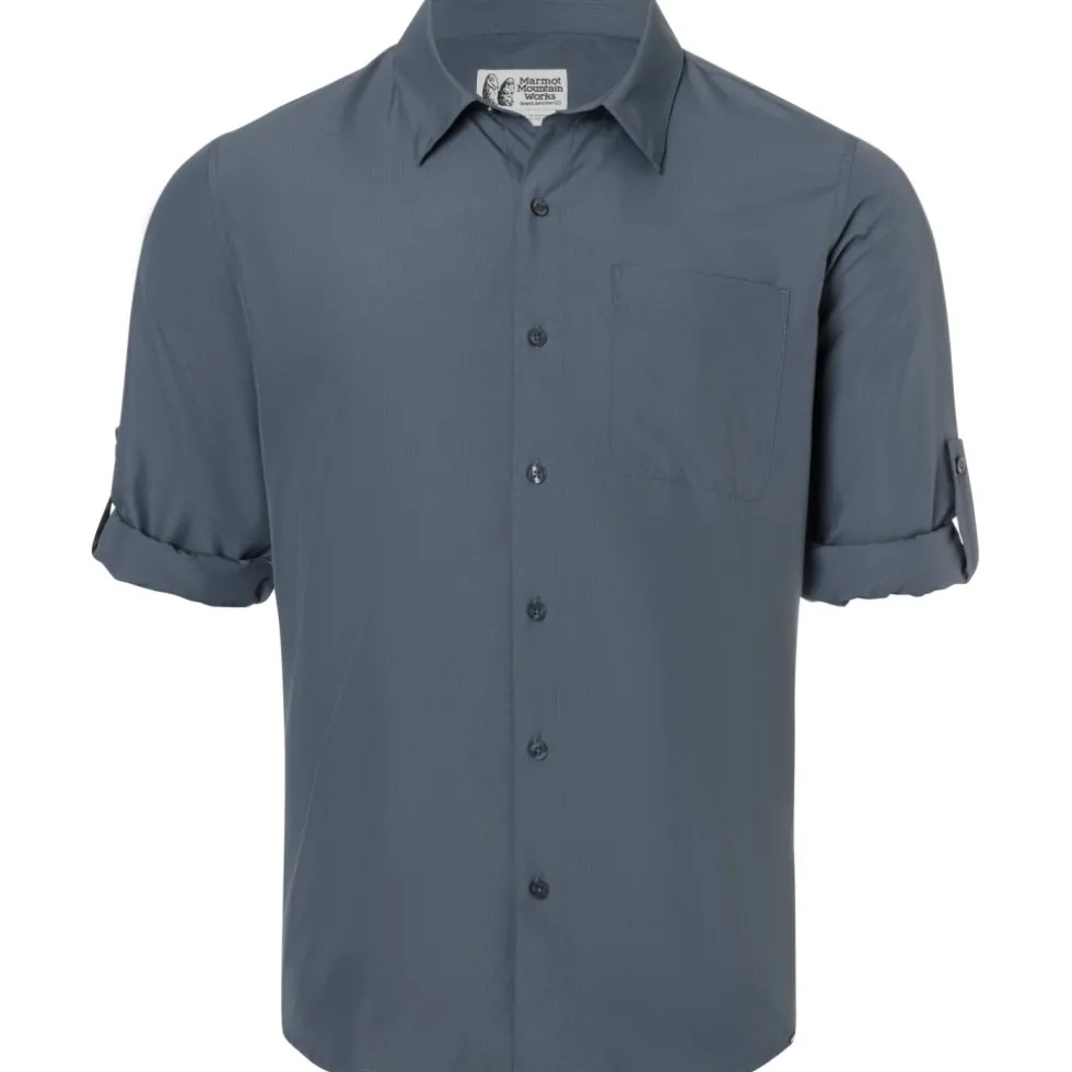 Marmot AirExchange UPF 40 Heren overhemd met lange mouwen - thunderhead