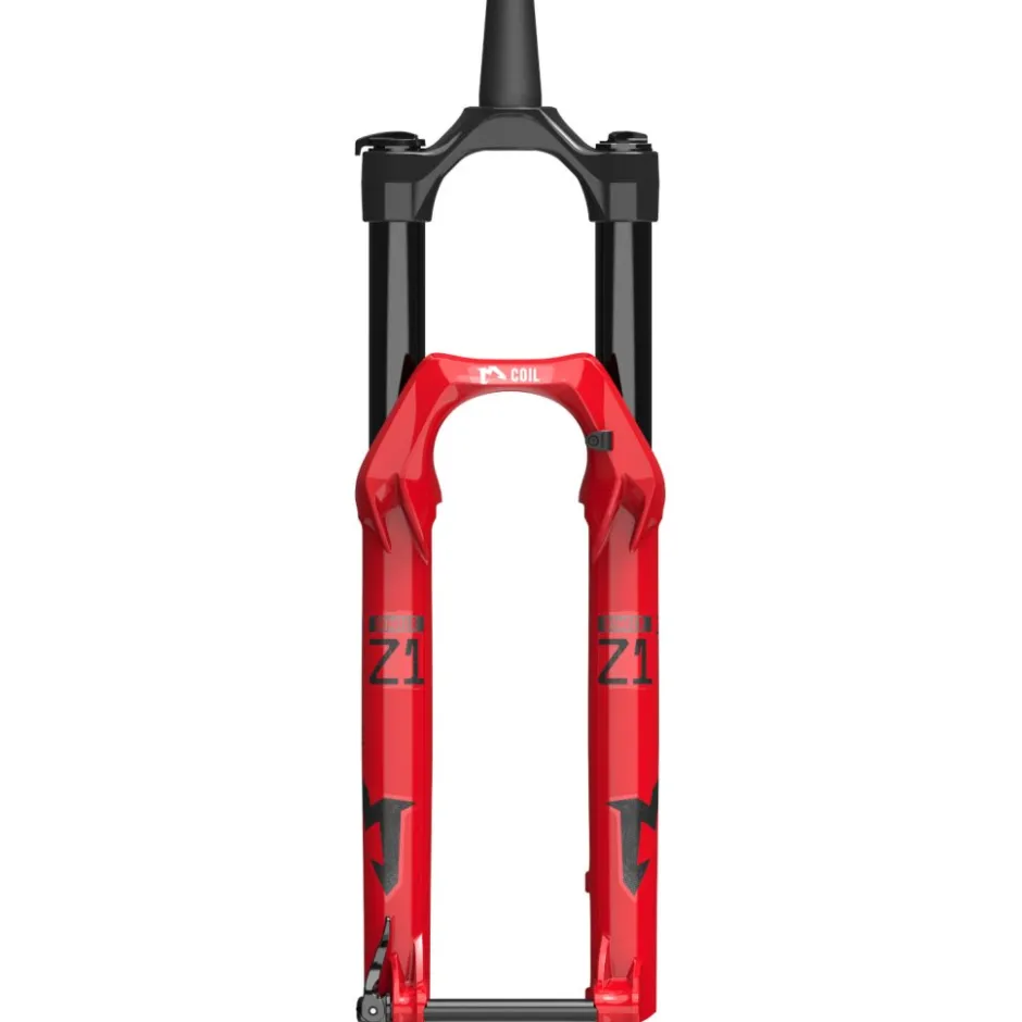 Verende Voorvorken < Marzocchi Bomber Z1 Coil Voorvork - 29" | RAIL | 44mm Offset | Tapered - 15x110mm QR - 160mm - gloss red