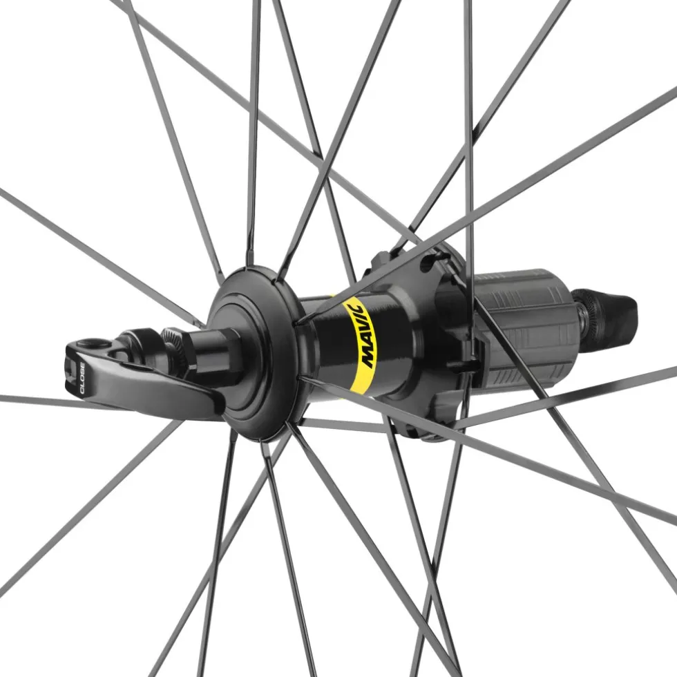Mavic Aksium Wheelset Clincher - 9x100mm/QR | 9x130mm/QR - zwart/zilver