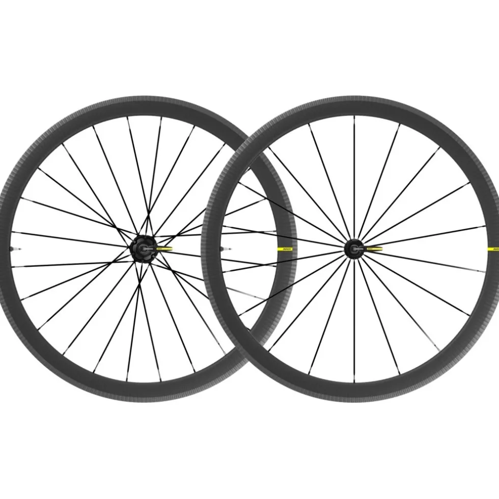 Mavic Cosmic SL 40 Carbon UST Wheelset - QR - Shimano HG