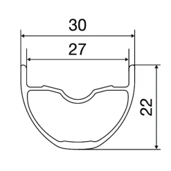 Velgen < Mavic EN 427 Velg - 27.5" | Hookless | Disc
