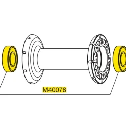 Mavic Hub Bearings for Front Wheels 6901 - 12x24x6mm - M40078