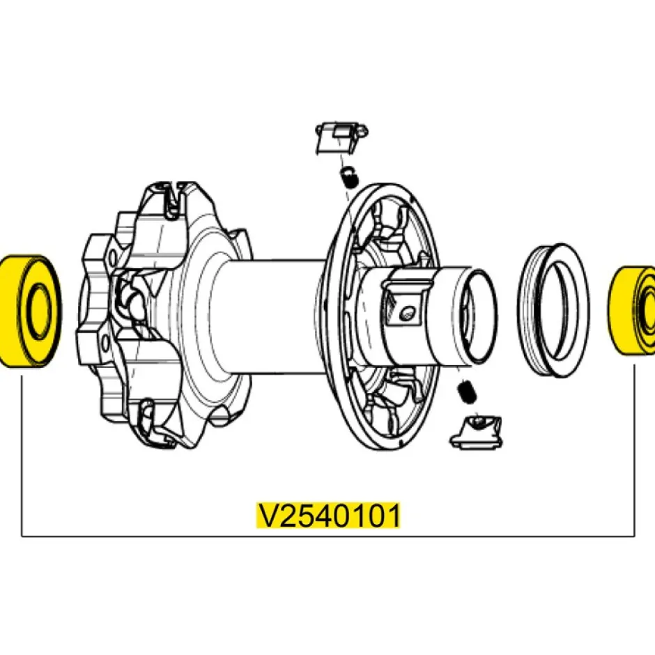 Kogellagers En Glijlagers < Mavic Rear Wheel Hub Bearing ID360 small - V2560101