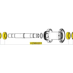 Kogellagers En Glijlagers < Mavic Rear Wheel Hub Bearing ID360 big - V2560201