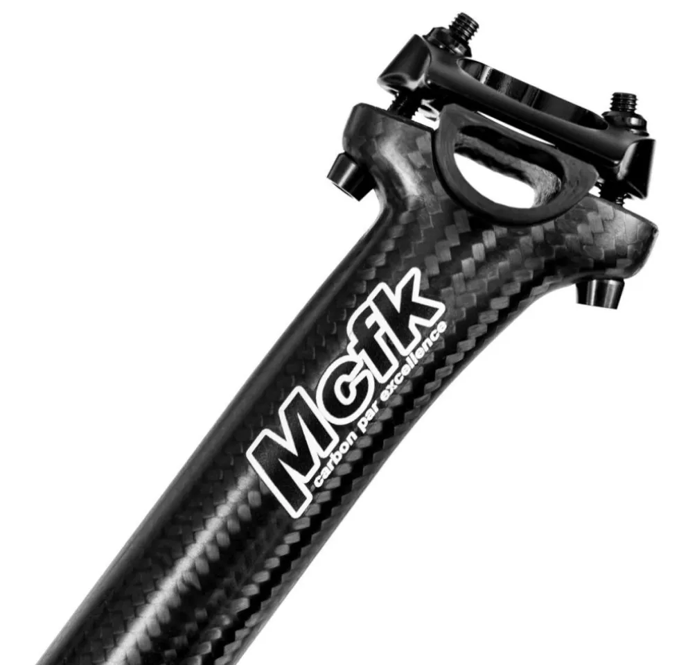 Mcfk Zadelpen met Offset - Carbon - 30.9mm - 3K Mat