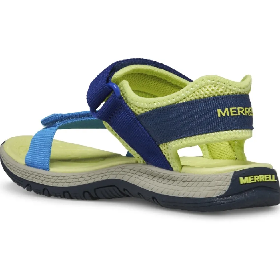 Merrell Kahuna Web Sandalen Kinderen - blue/navy/lime