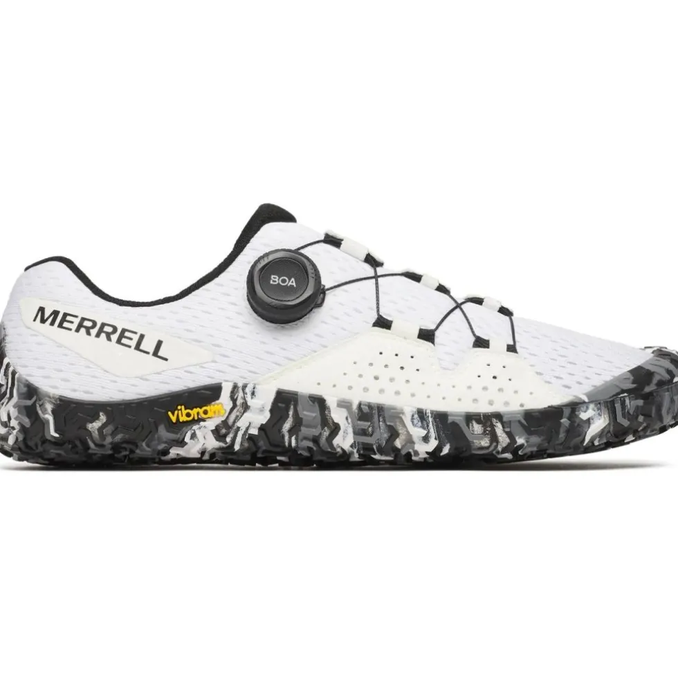 Merrell Vapor Glove 6 BOA Barefoot Schoenen Heren - wit/zwart
