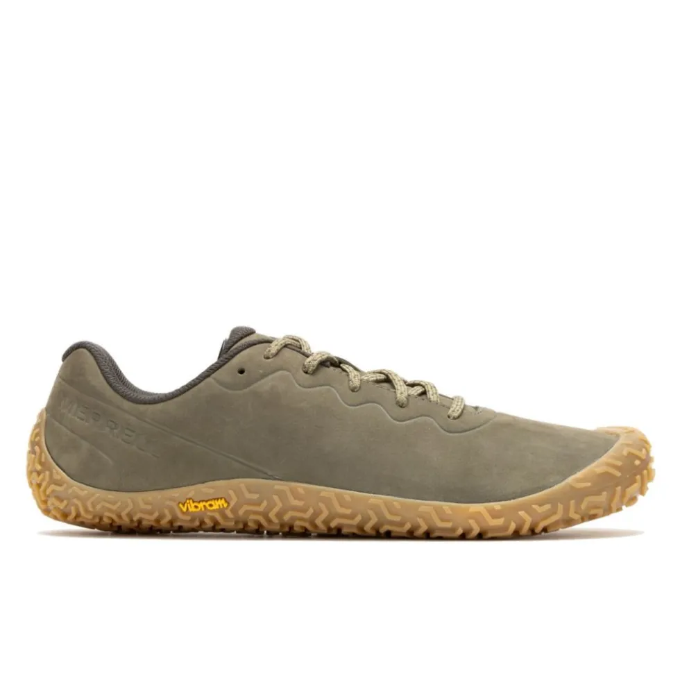 Merrell Vapor Glove 6 Leren Schoenen Heren Barefoot - olive