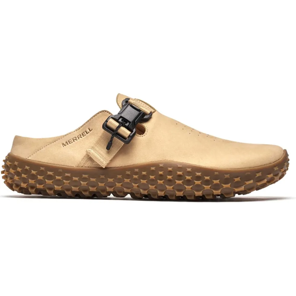 Merrell Wrapt Slide Nubuck Barefoot Schoenen Heren - latte