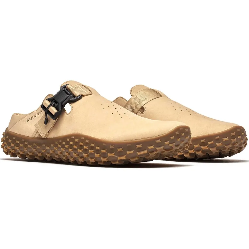 Merrell Wrapt Slide Nubuck Barefoot Schoenen Heren - latte