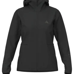 7mesh Spruce Jas met Capuchon Dames - Zwart