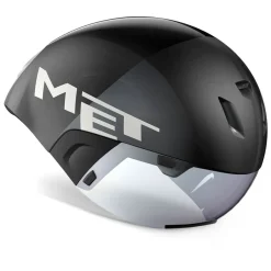 MET Codatronca Helm - Black Silver/Matt Glossy