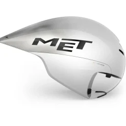 MET Drone Wide Body II Aero Helm - White Metallic/Glossy