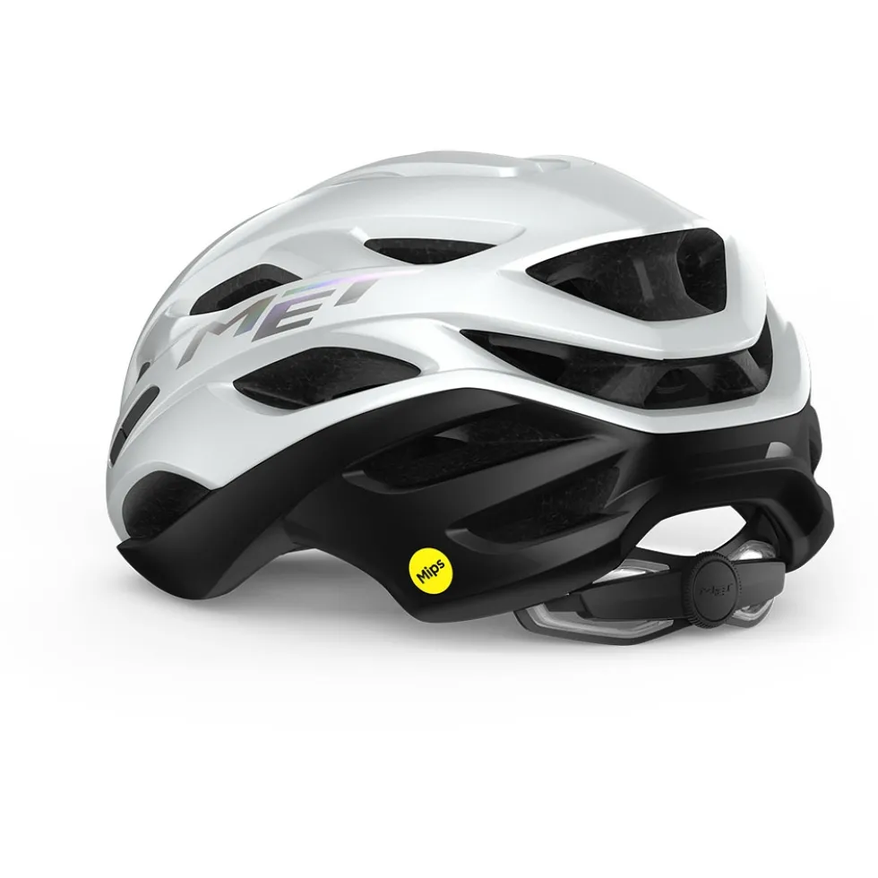 MET Estro MIPS Fietshelm - white holographic glossy