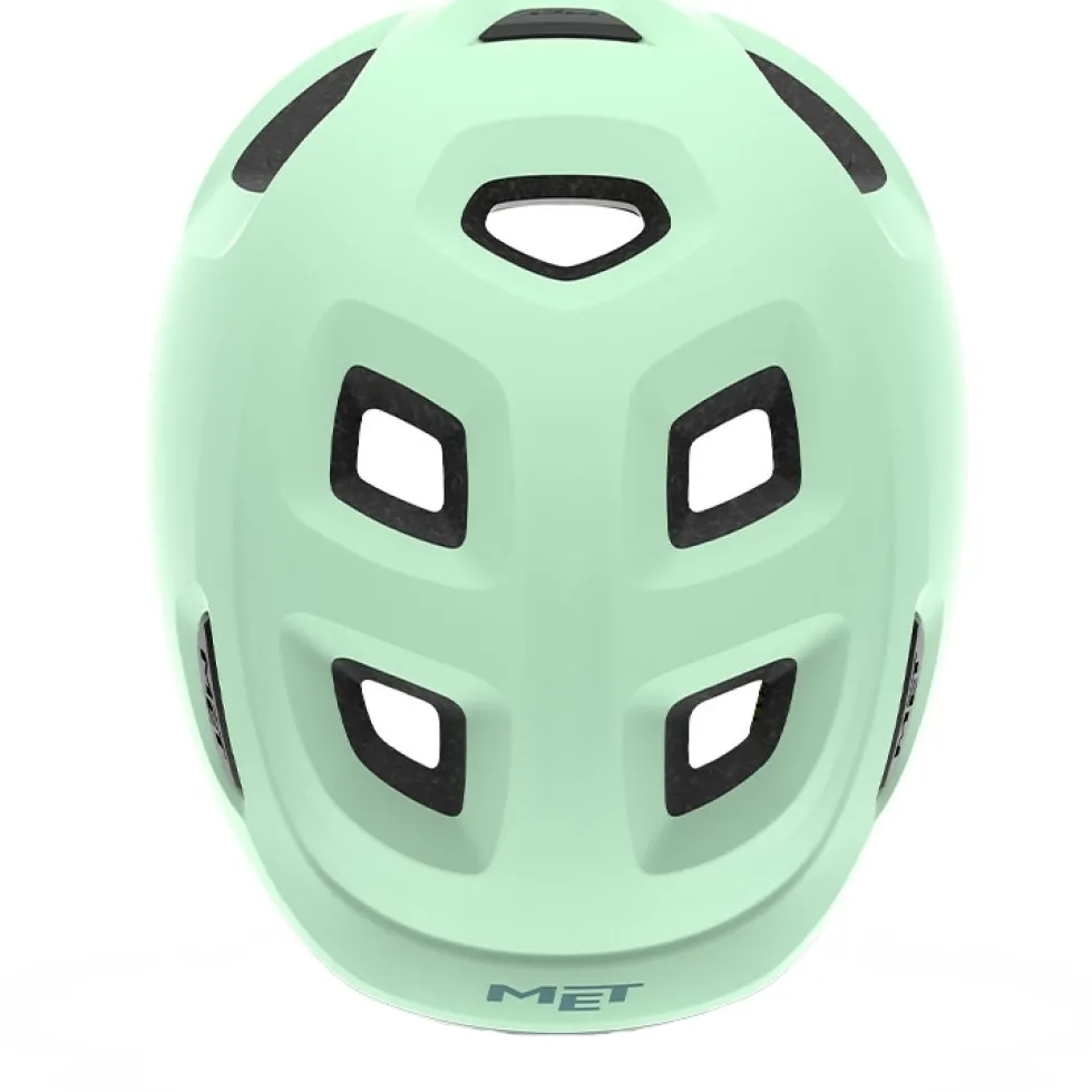 MET Hooray Kinder-Fietshelm - dusted green / matt